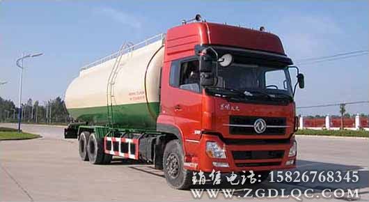 東風(fēng)天龍前單后雙粉粒物料運(yùn)輸車
